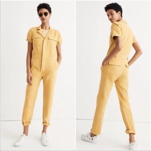Madewell Short Sleeve Button-Front Jumpsuit